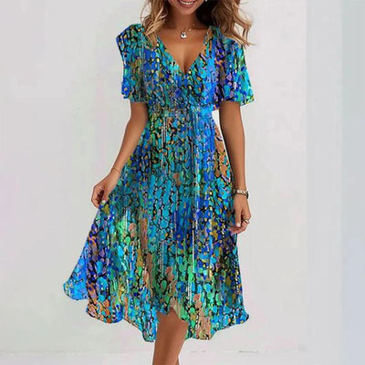 Celeste | Flowy V-Neck Summer Dress