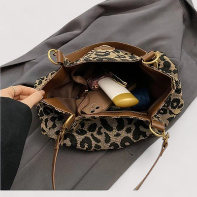 Edith | Leopard Shopping Bag