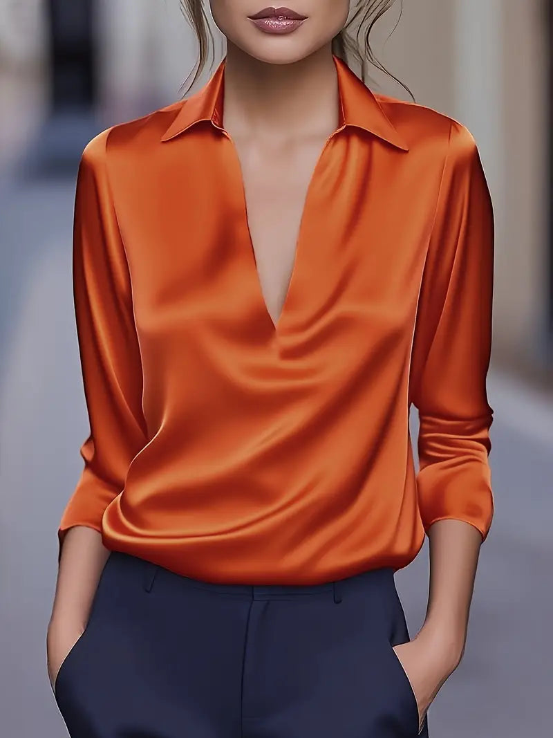 Nadene | Premium V-Neck Blouse