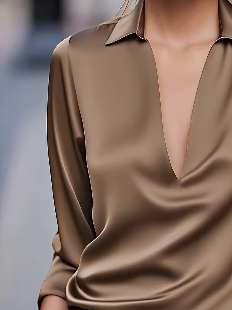 Nadene | Premium V-Neck Blouse