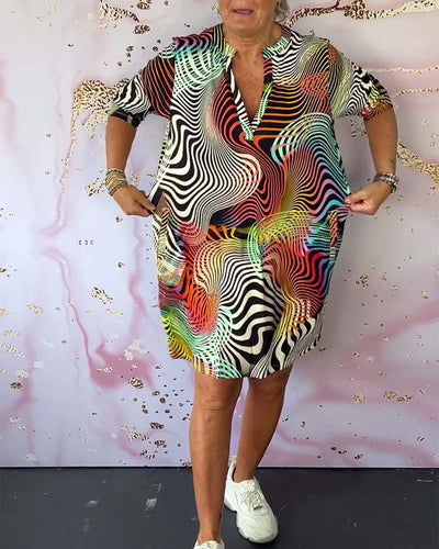 Maëlle | Modern V-Neck Dress with Timeless Style