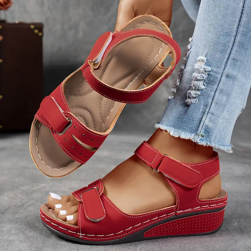 Veera™ orthopedic sandals with wedge heel