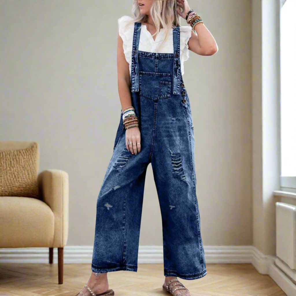 Carmelita | Vintage Wash Adjustable Jumpsuit