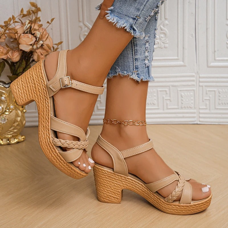 Michella | Stylish Sandals with Braided Strap