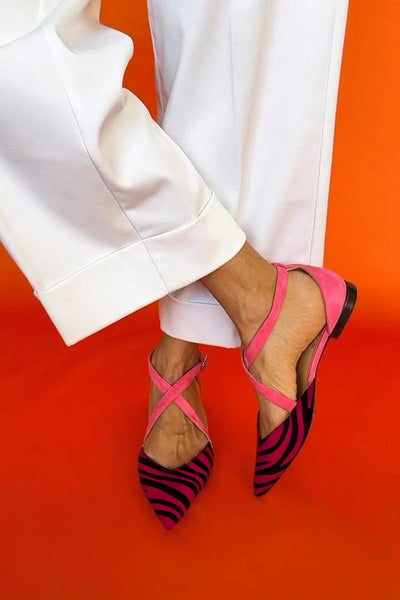 ZEBRINA | BALLET FLAT WITH STRAP