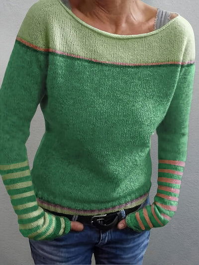 Elara | Striped Long-Sleeve Sweater