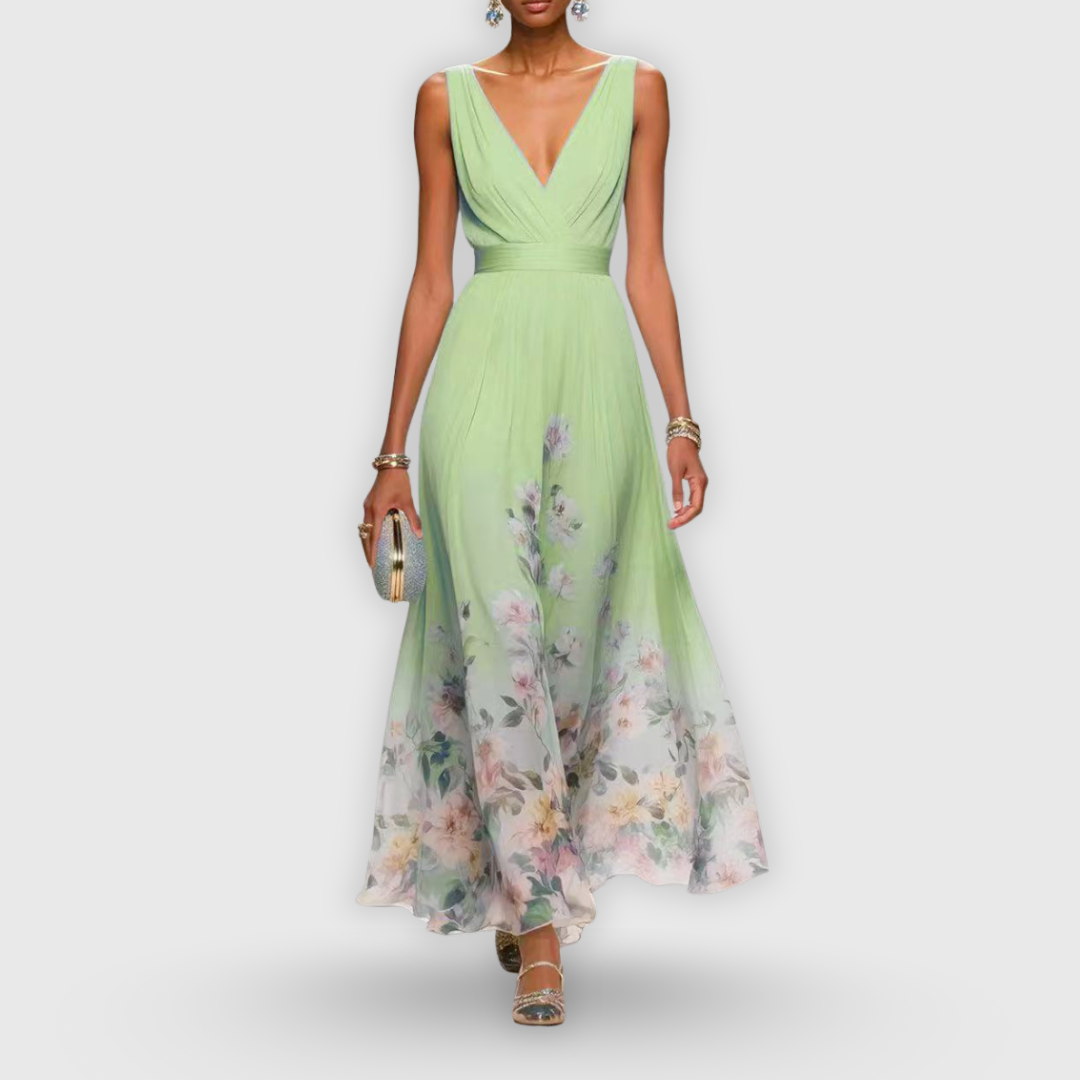 Madeline | Elegant Floral Maxi Dress
