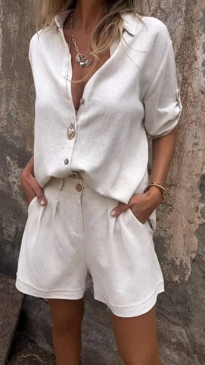 Livia™ | Airy linen set for summer relaxation