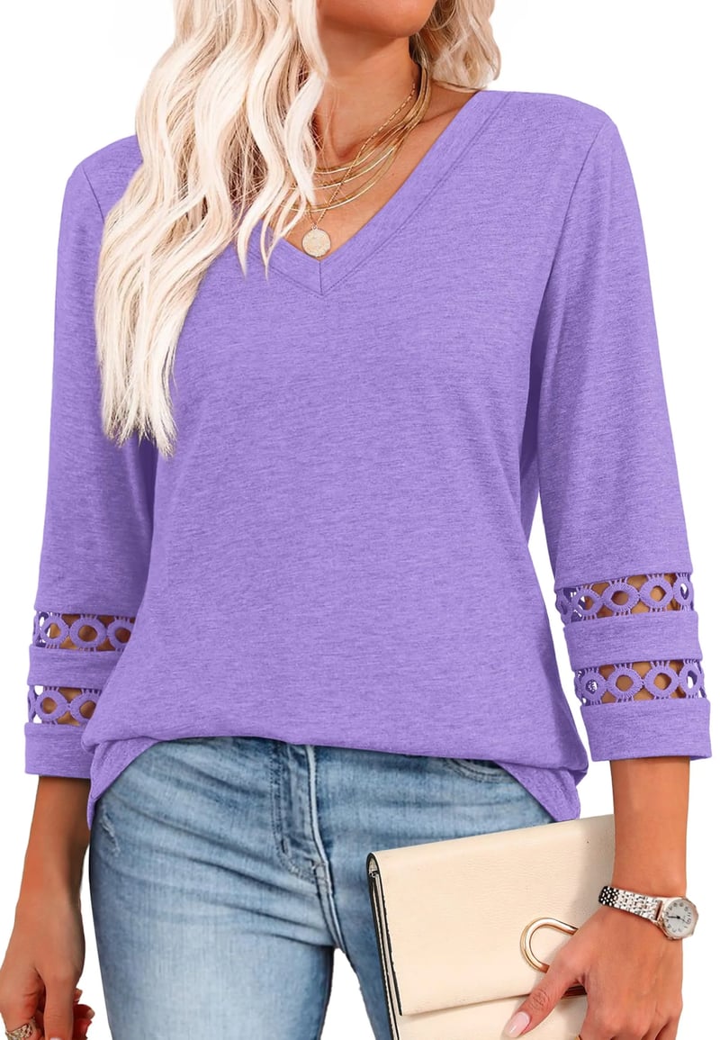 Ruth | Long Sleeve V-Neck Shirt