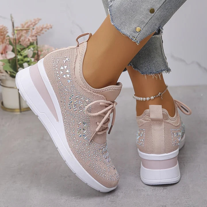 Giselle | Orthopedic Sneakers with Sparkling Rhinestones