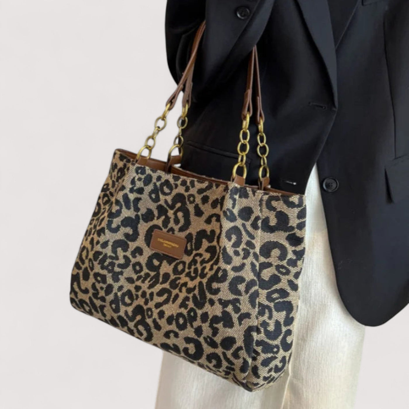Edith | Leopard Shopping Bag
