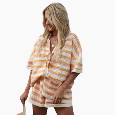 Goldie | Open-Knit Co-Ord Set