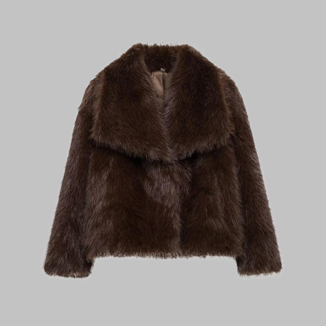 Weena | Collared Fuzzy Coat
