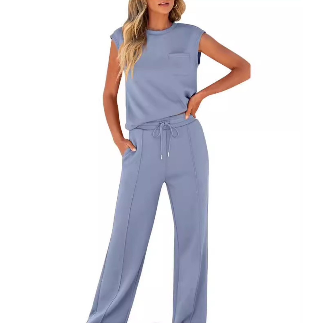 Foria | Sleeveless Drawstring Lounge Set