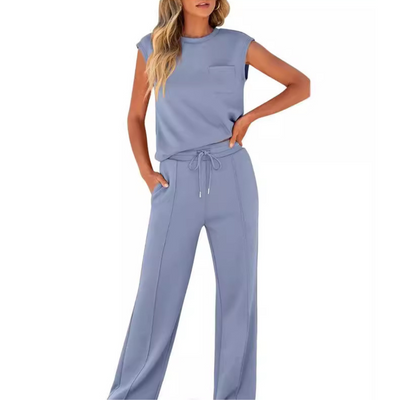 Foria | Sleeveless Drawstring Lounge Set