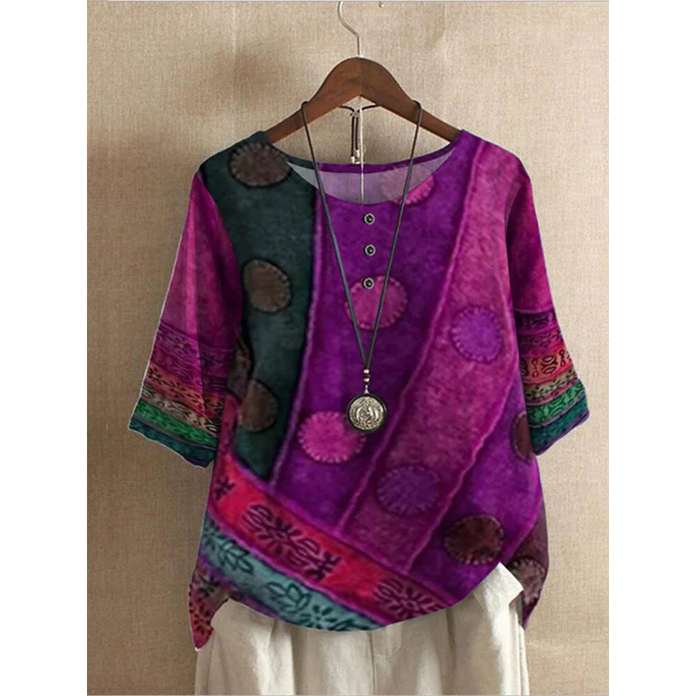 Valarie | Bohemian Colorful Top