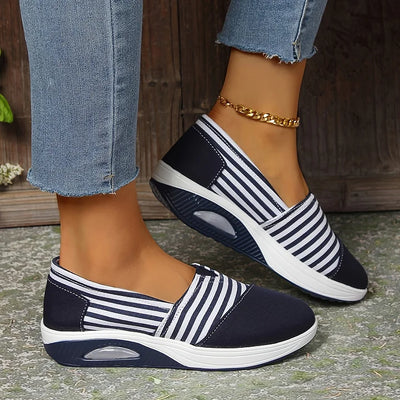 Tasha | Striped Slip-On Sneakers