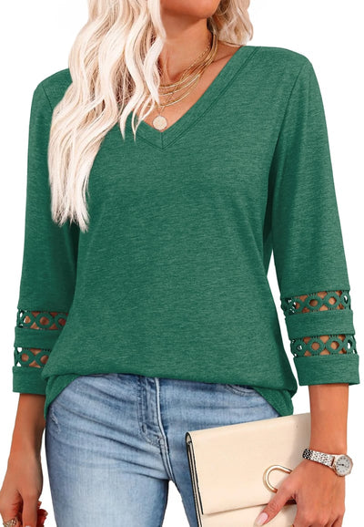Ruth | Long Sleeve V-Neck Shirt