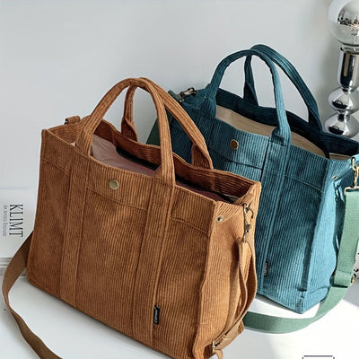 Élise | Cozy Corduroy Tote for Effortless Elegance