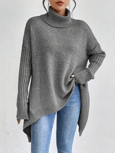 Tahlia | Casual Long Sleeve High Neck Sweater