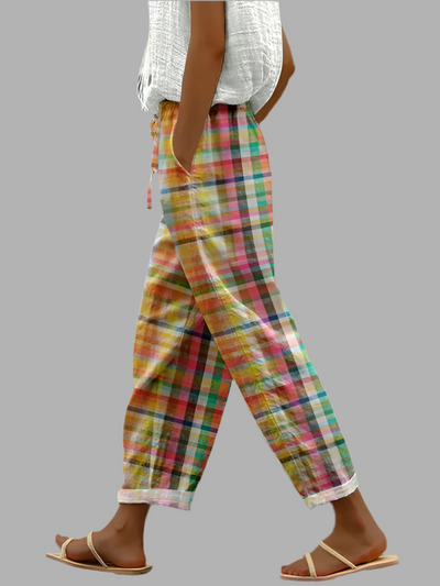 Noëlle | Retro Checked Pants