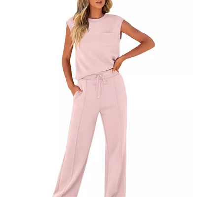 Foria | Sleeveless Drawstring Lounge Set