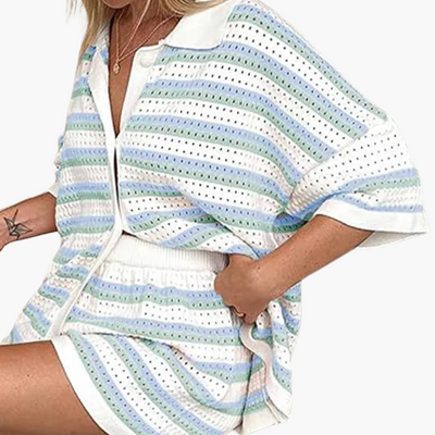 Goldie | Open-Knit Co-Ord Set