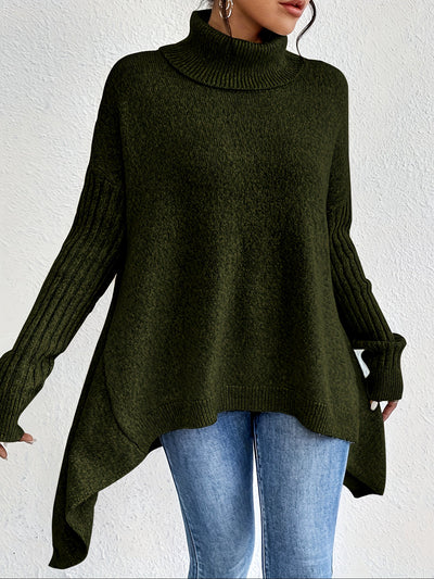 Tahlia | Casual Long Sleeve High Neck Sweater