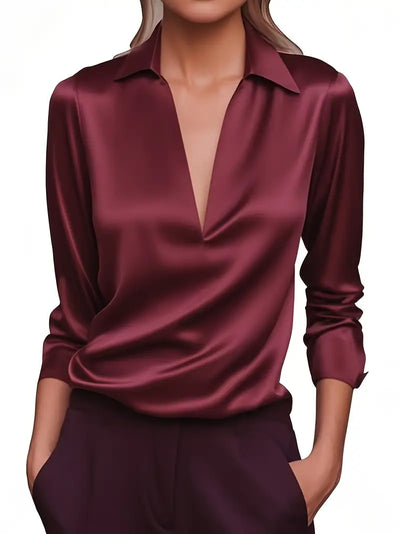 Nadene | Premium V-Neck Blouse