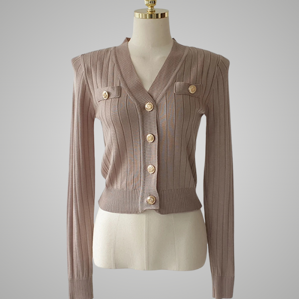 NAYLA | STRUCTURED RIBBED CARDIGAN