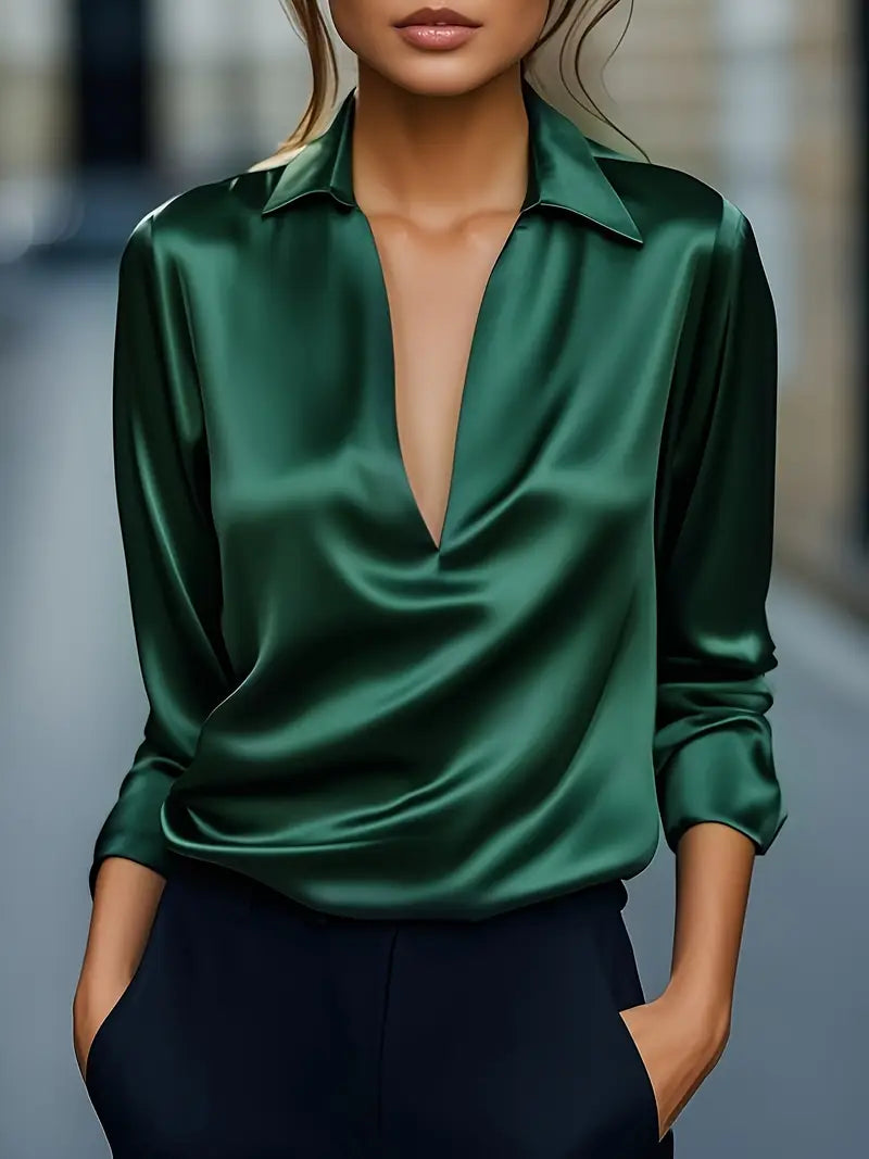 Nadene | Premium V-Neck Blouse