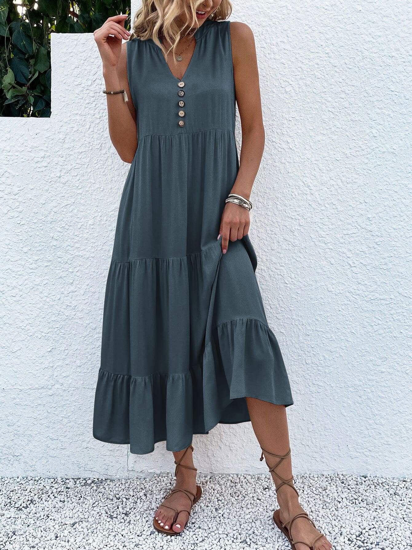 Henriette | Flattering Button Dress