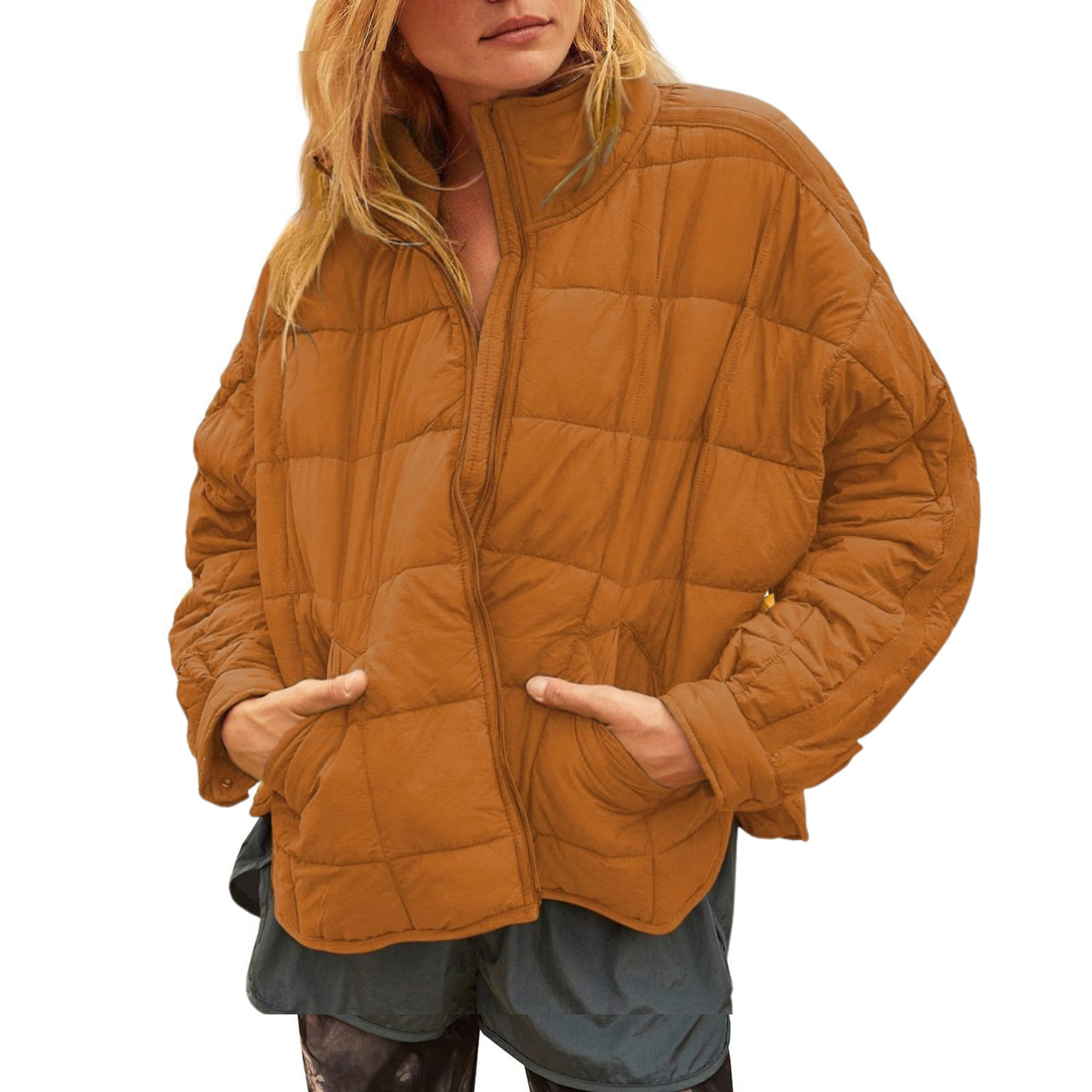 APRIL™ | Lightweight Compact Zip Puffer Jacket