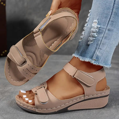 Veera™ orthopedic sandals with wedge heel