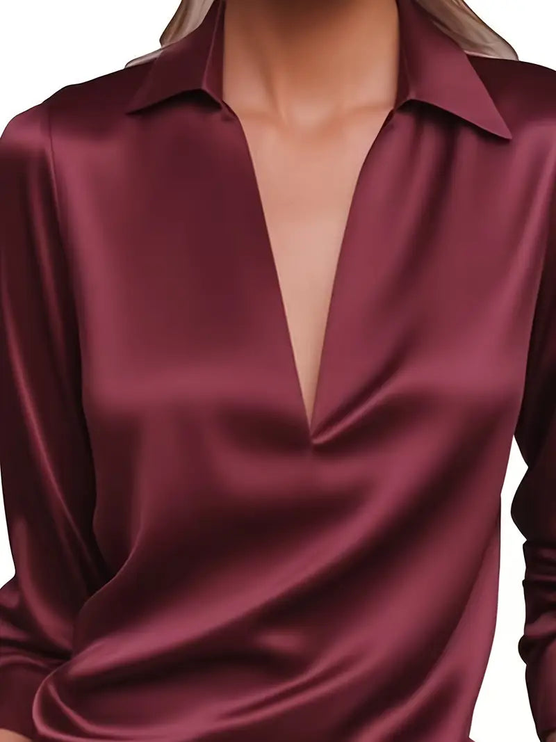 Nadene | Premium V-Neck Blouse