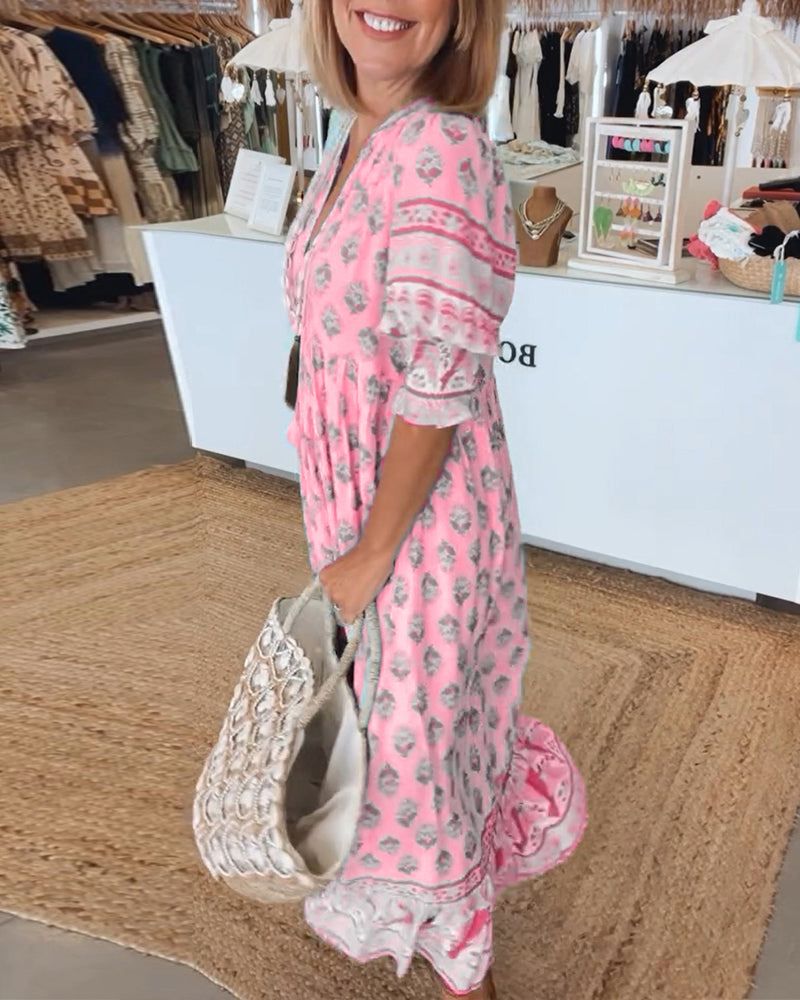 ÉMIE | Casual Printed Dress