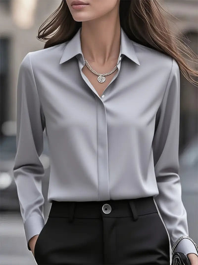 Ariana | Long Sleeve Button Down Shirt