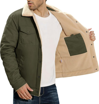 Hernan – Sherpa-Lined Winter Jacket for Men