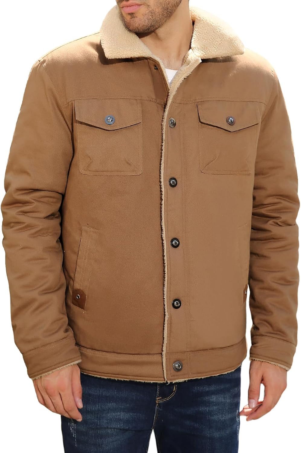 Hernan – Sherpa-Lined Winter Jacket for Men