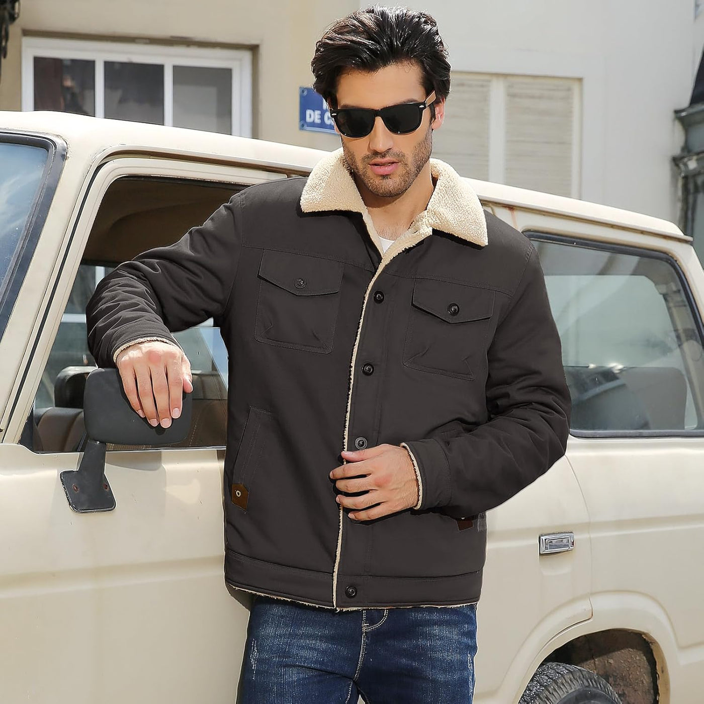 Hernan – Sherpa-Lined Winter Jacket for Men