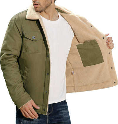 Hernan – Sherpa-Lined Winter Jacket for Men