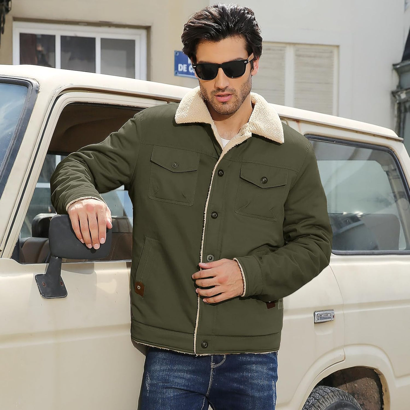 Hernan – Sherpa-Lined Winter Jacket for Men