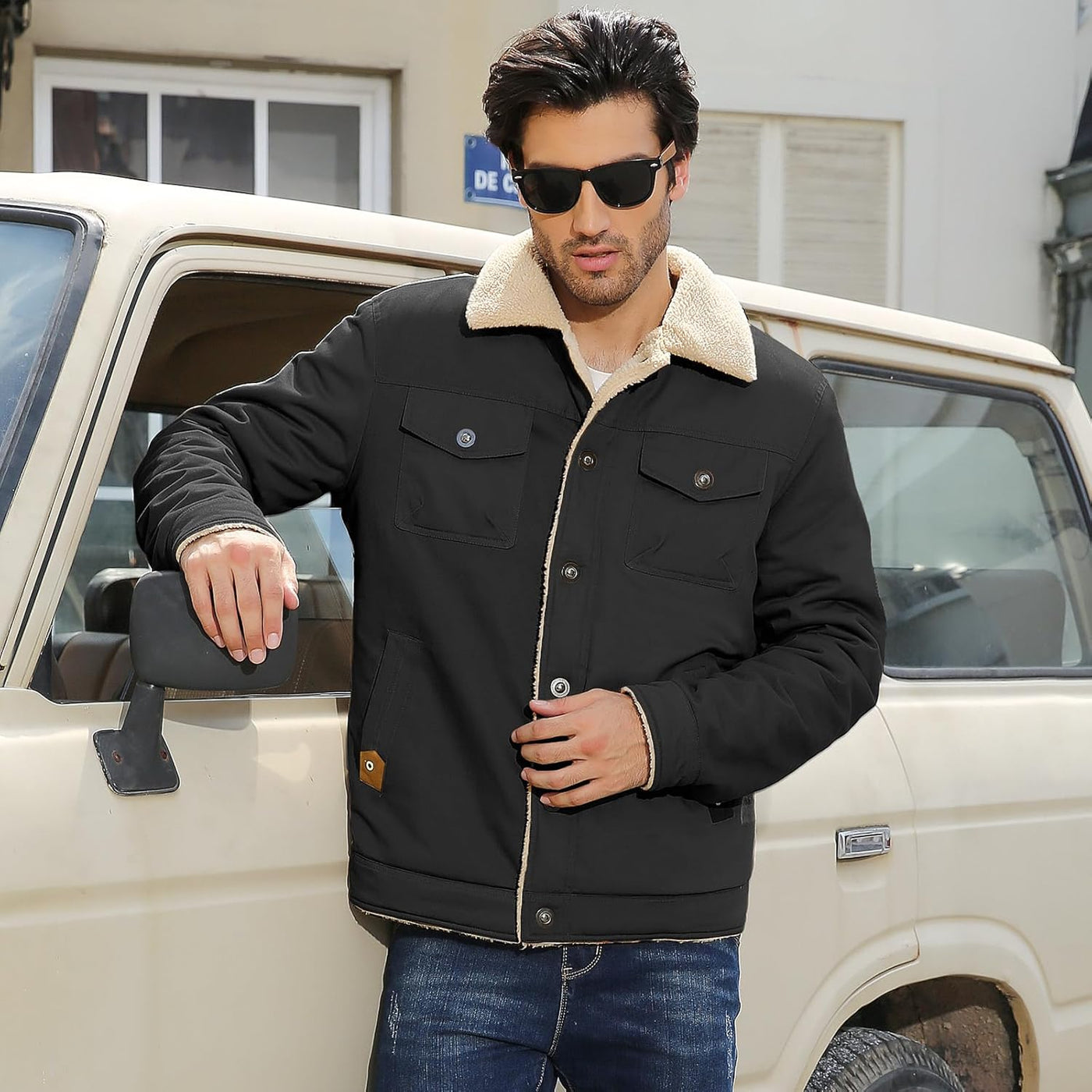 Hernan – Sherpa-Lined Winter Jacket for Men