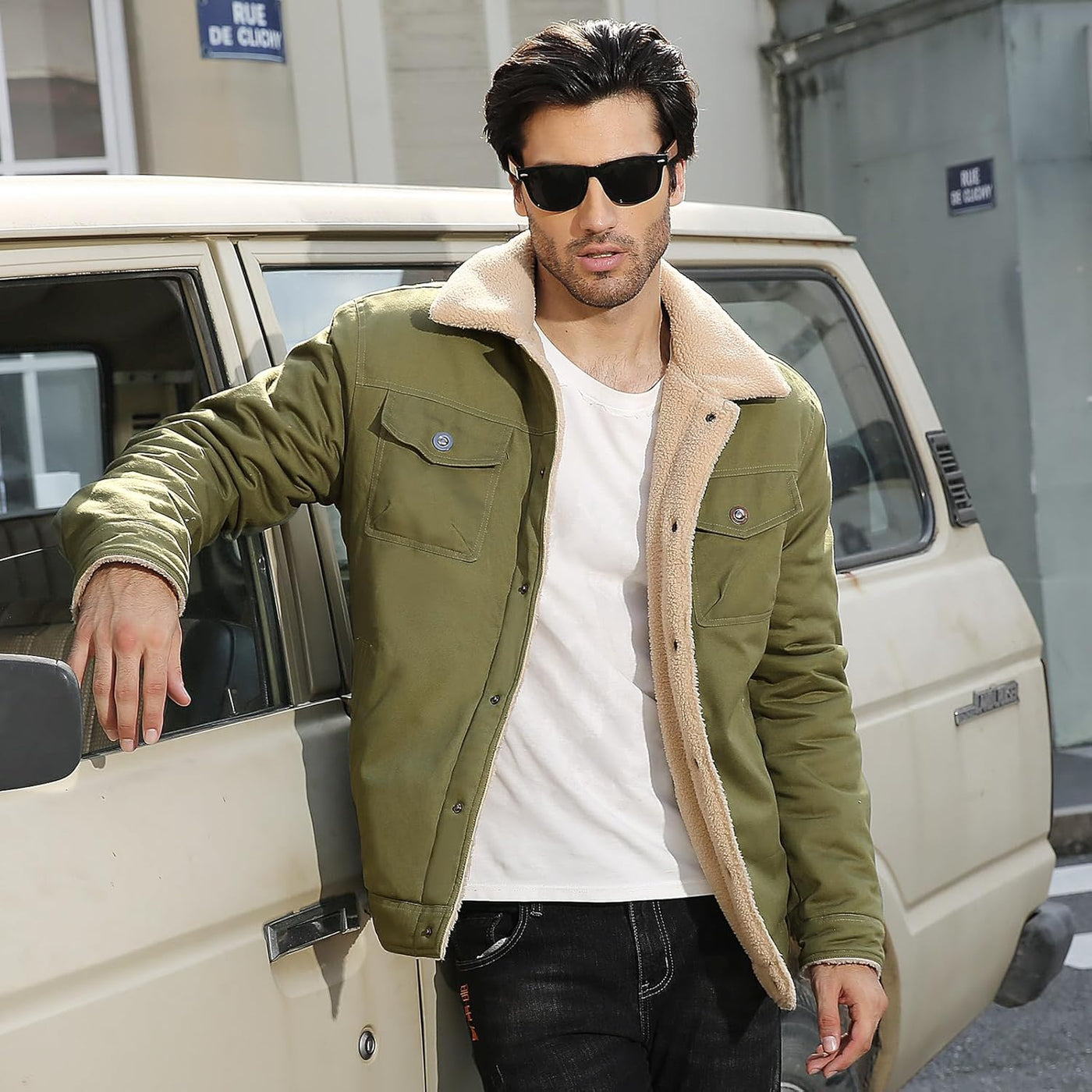 Hernan – Sherpa-Lined Winter Jacket for Men