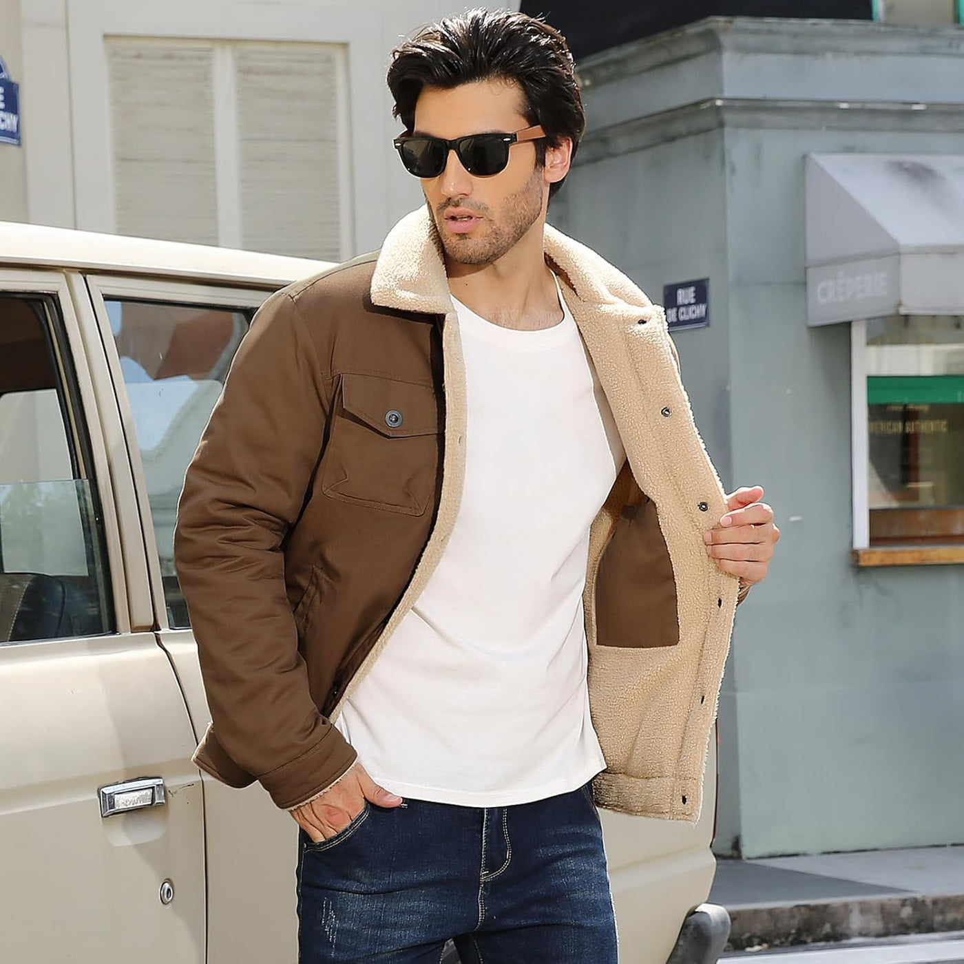 Hernan – Sherpa-Lined Winter Jacket for Men