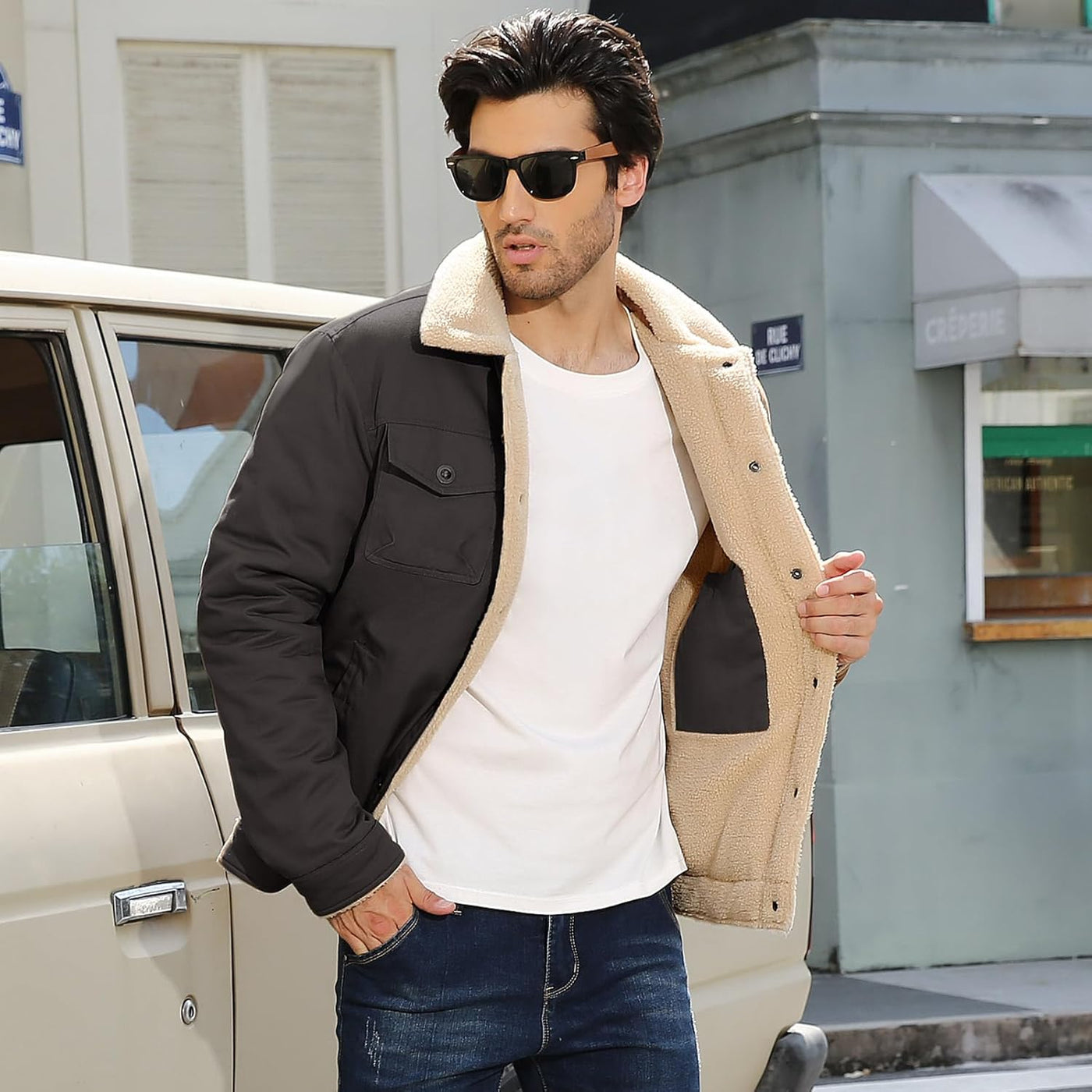 Hernan – Sherpa-Lined Winter Jacket for Men