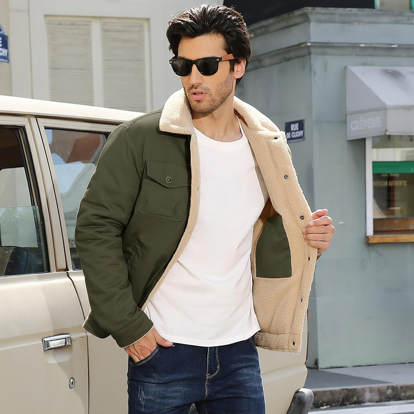 Hernan – Sherpa-Lined Winter Jacket for Men