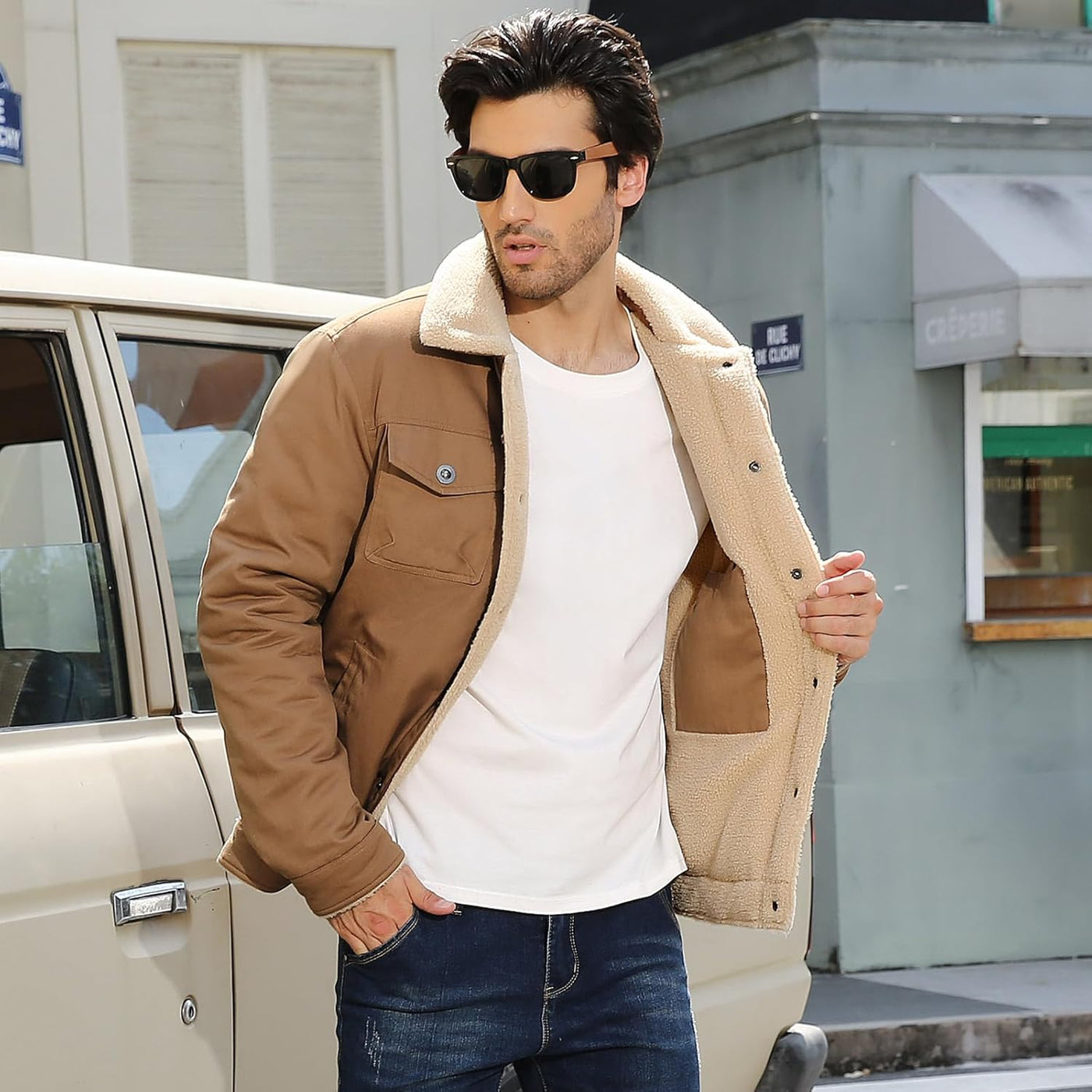 Hernan – Sherpa-Lined Winter Jacket for Men