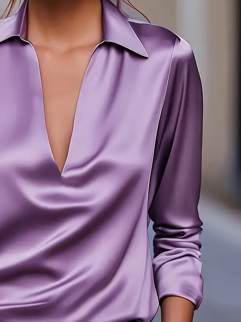 Nadene | Premium V-Neck Blouse
