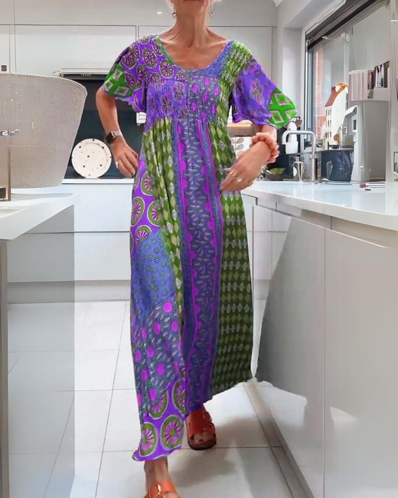 Delise | Bohemian Dress with Paisley Pattern